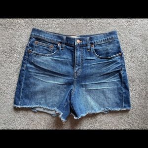 Madewell High Rise Jean Shorts